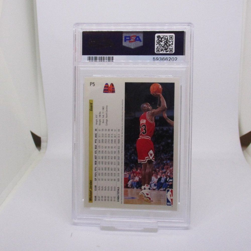 1992 U.D. McDonald’s Michael Jordan #P5 Chicago Bulls PSA 6 - Picture 4 of 4
